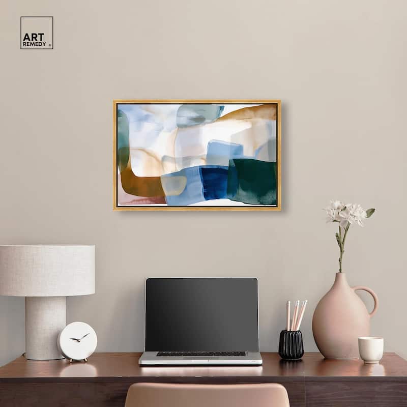 Contoured Calm I Canvas by Art Remedy