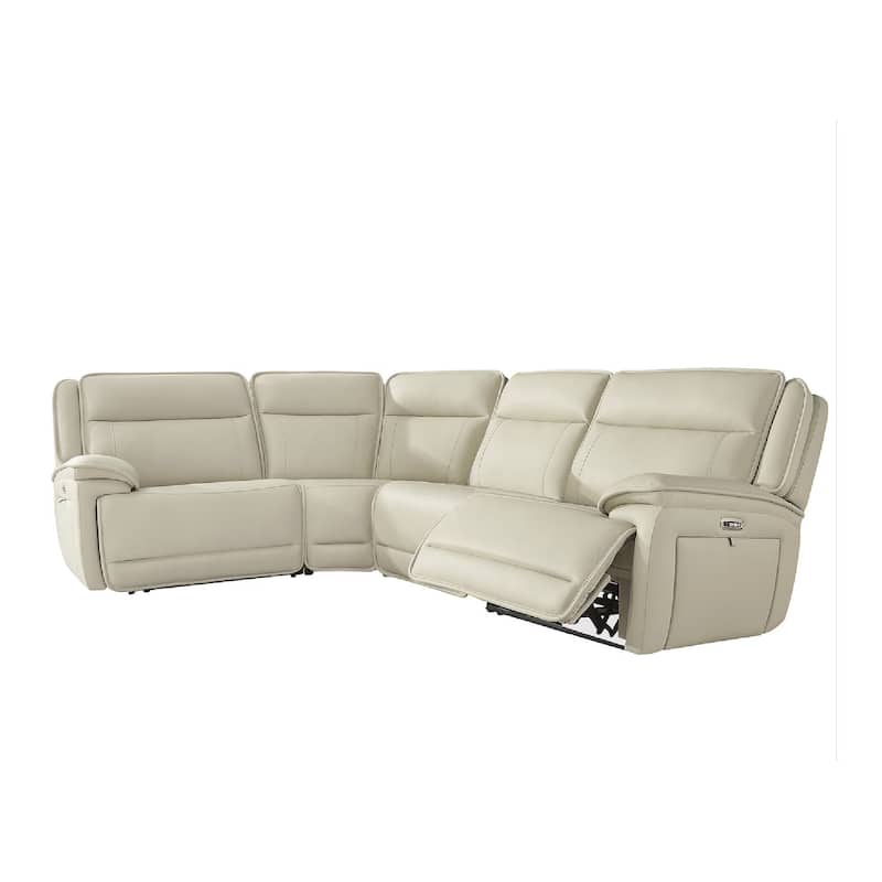 Signature Design by Ashley Double Deal Beige 4-Piece Reclining Sectional - 123"W x 90.75"D x 42.5"H