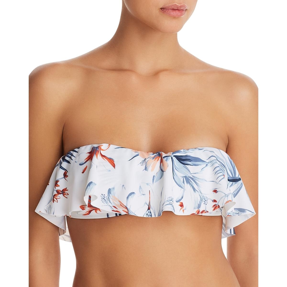 l space lynn ruffle bikini top