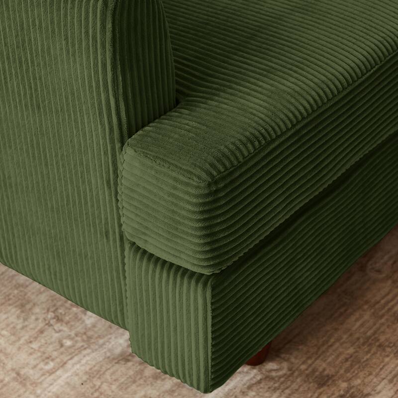Corduroy Upholstered Sectional Couch Modular Sleeper Sofa Bed with Ottoman Chaise Lounge, Free Defined Sofa Size and Shape