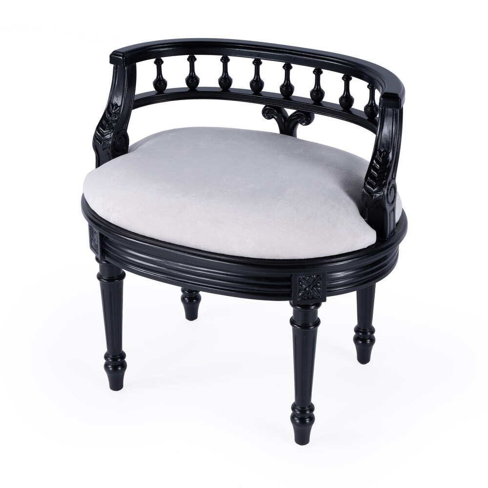 Black vanity stools top