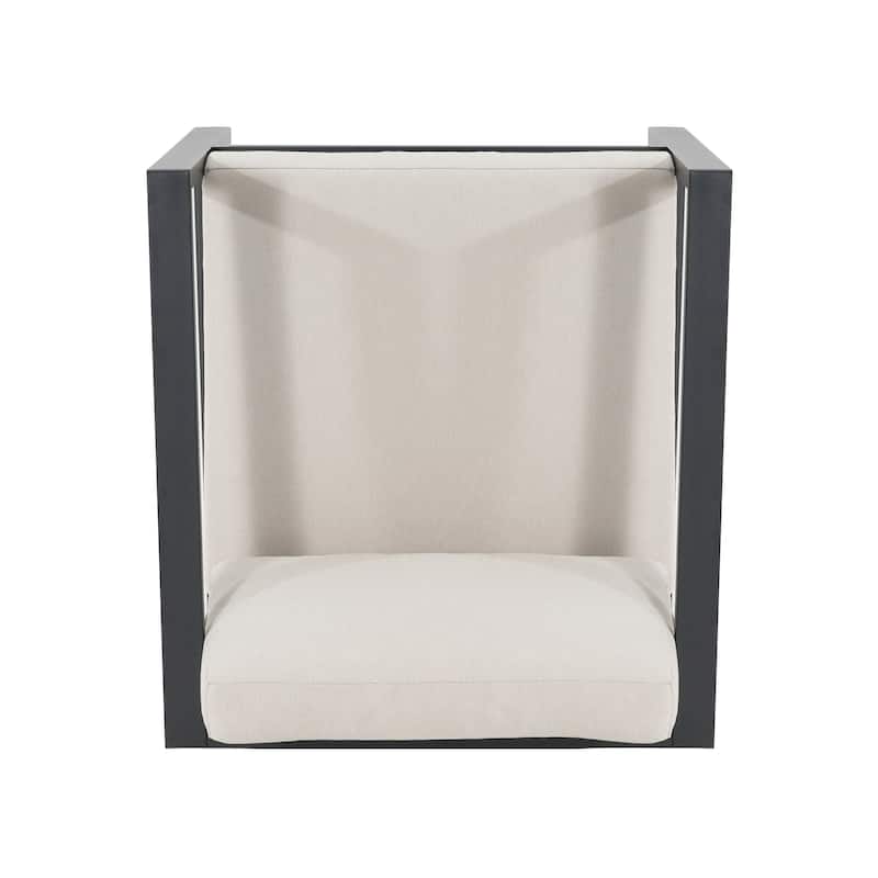 Christopher Knight Home - NAVAN 4-Piece Aluminum Patio Chat Set