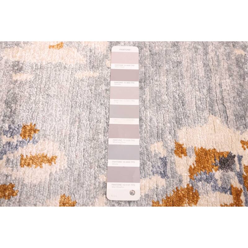 ECARPETGALLERY Hand-knotted Legacy Grey Silk Rug - 6'6 x 9'8