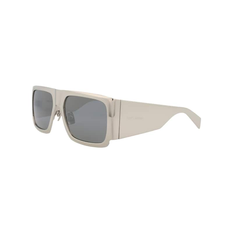 Saint Laurent Square-Frame Metal Sunglasses