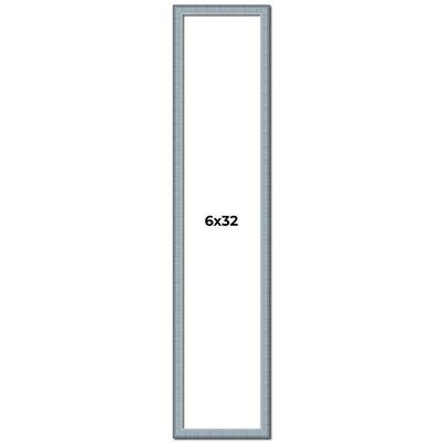6x32 Frame Rustic Sky Blue Solid Wood Picture Frame | 0.75 Inch