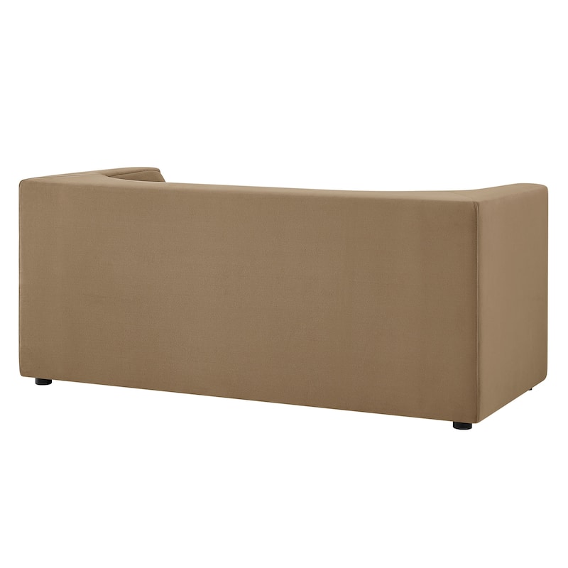 Hilda 67" Curved Back Performance Velvet Loveseat