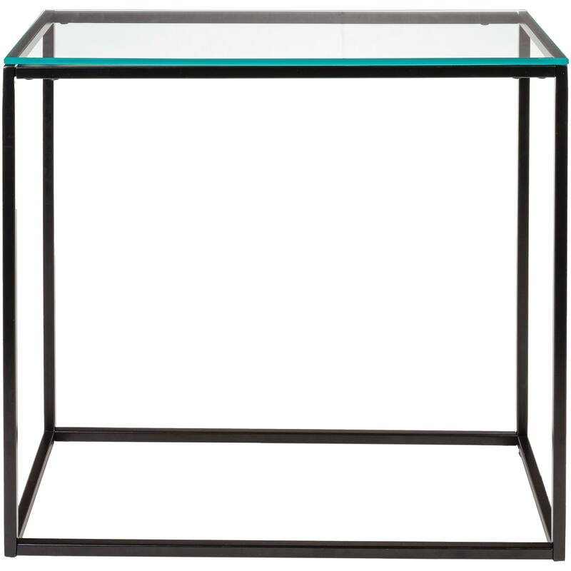 Cumo Modern Rectangular Mixed Material Frame End Table