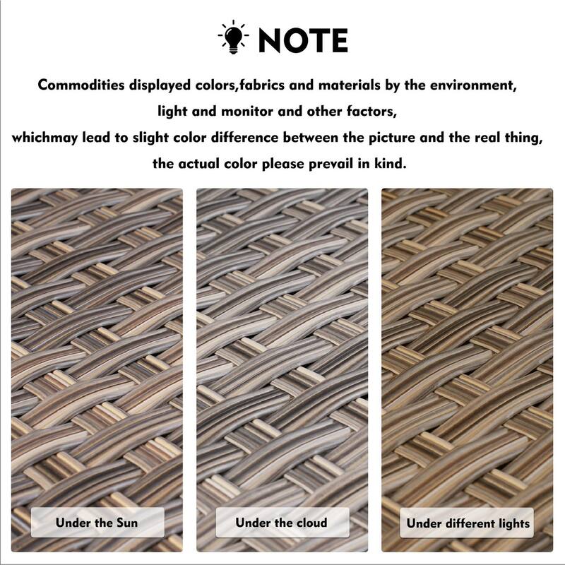 XIZZI 2-piece Patio Furniture Wicker Outdoor Chair Set