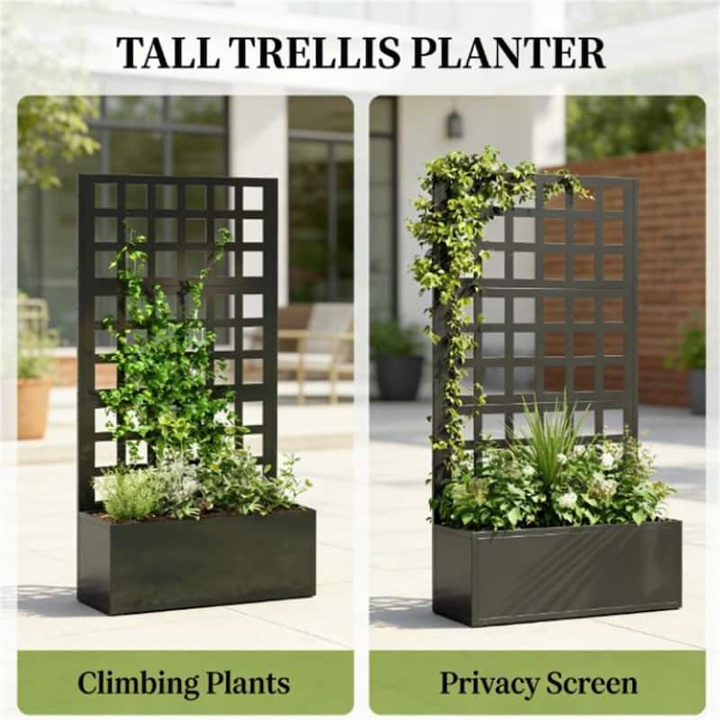 Elevated Garden Bed, Planting Box, Plant Rack, Black