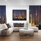 preview thumbnail 1 of 14, Designart 'New York Skyline at Night' Cityscape Photo Framed Canvas Print