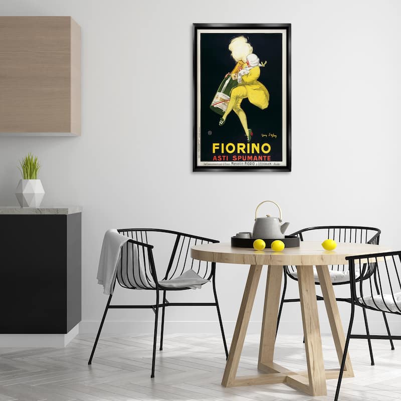 Stupell Vintage Fiorno Wine Framed Floater Canvas Wall Art Design By Marcus Jules