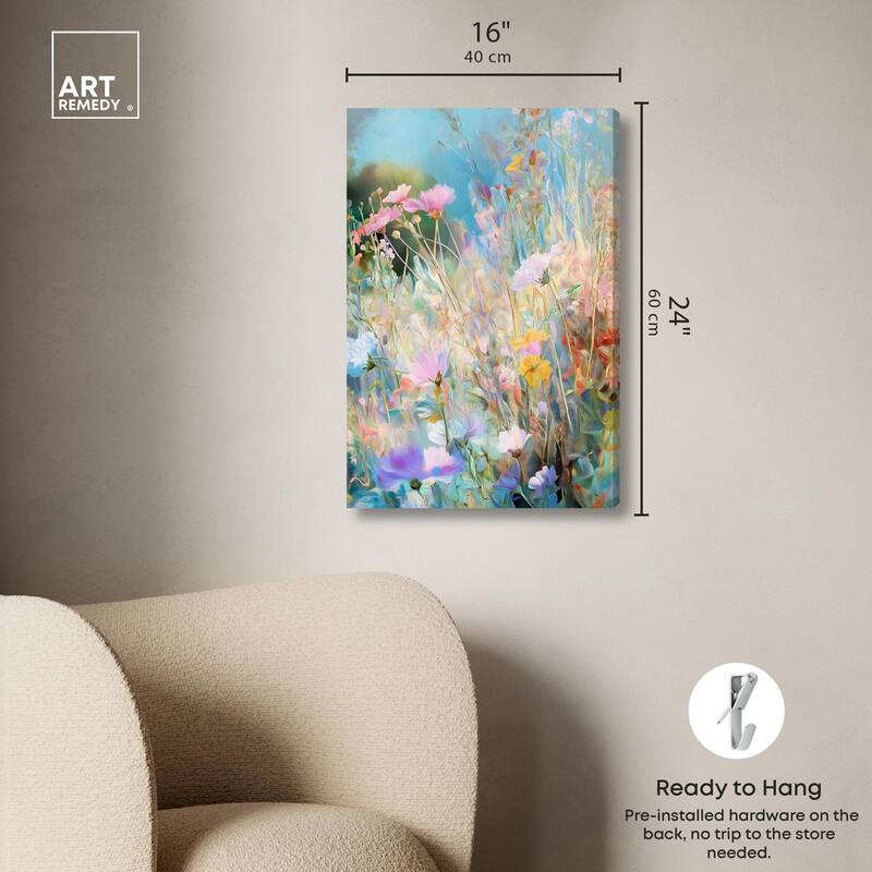 Cosmos Cascade Canvas by Art Remedy, Gallery Wrapped