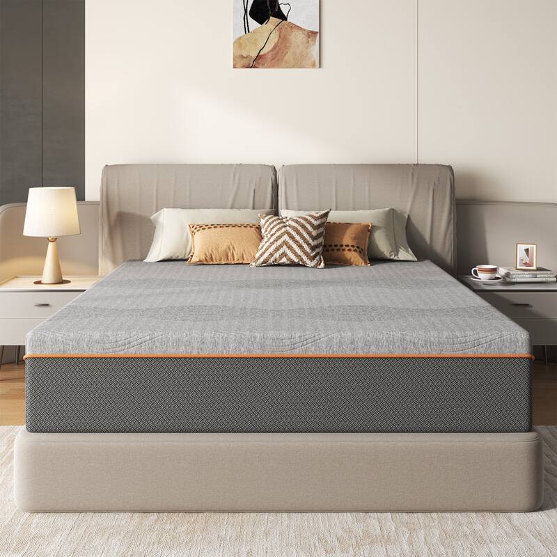 Queen Size Mattress, 10 Inch Memory Foam Mattress, Fiberglass Free, Breathable Cooling Layers, Certified Safe Materials