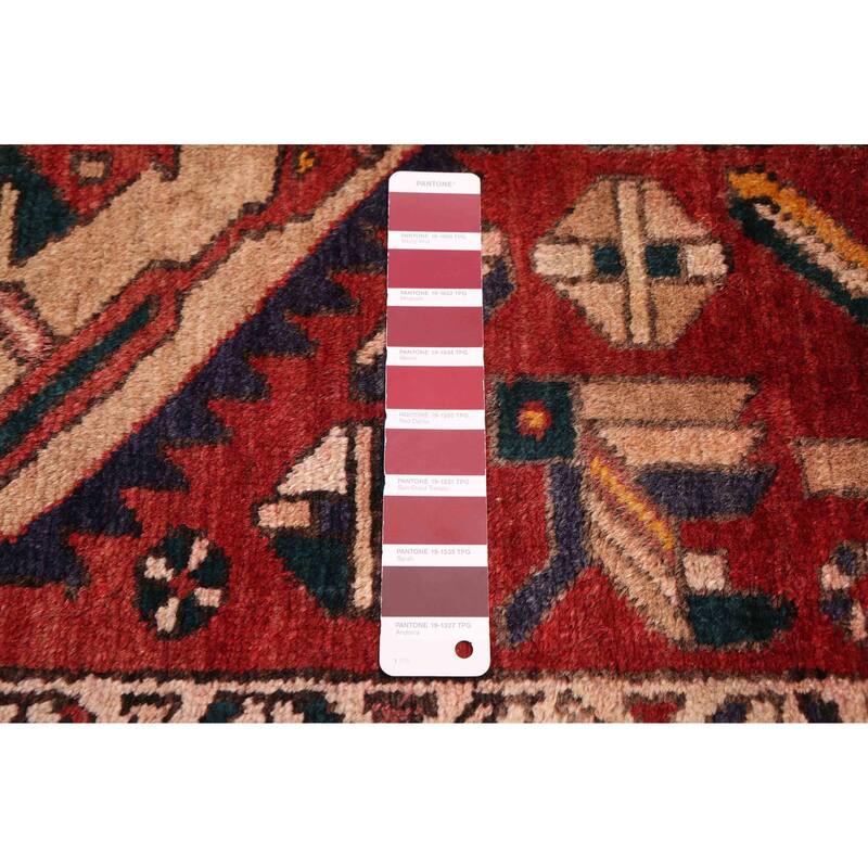 ECARPETGALLERY Hand-knotted Konya Anatolian Red Wool Rug - 3'7 x 11'0