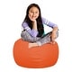 preview thumbnail 184 of 193, Kids Bean Bag Chair, Big Comfy Chair - Machine Washable Cover 27 Inch Medium - Solid Orange