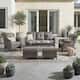 Option Brown Wicker with Gray Cushion