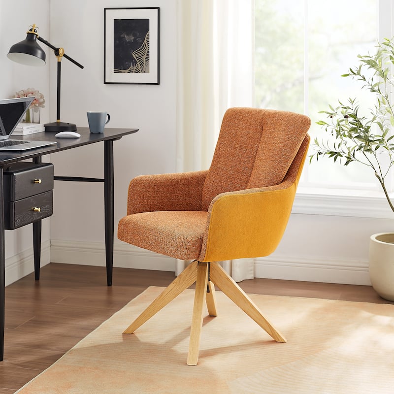 Art Leon Mid-century Modern Swivel Home Office Desk Chair
