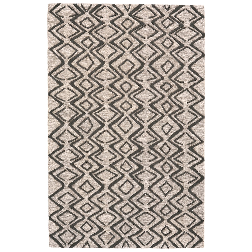 Grand Bazaar Fadden Hand Tufted Geometric Transitional Area Rug