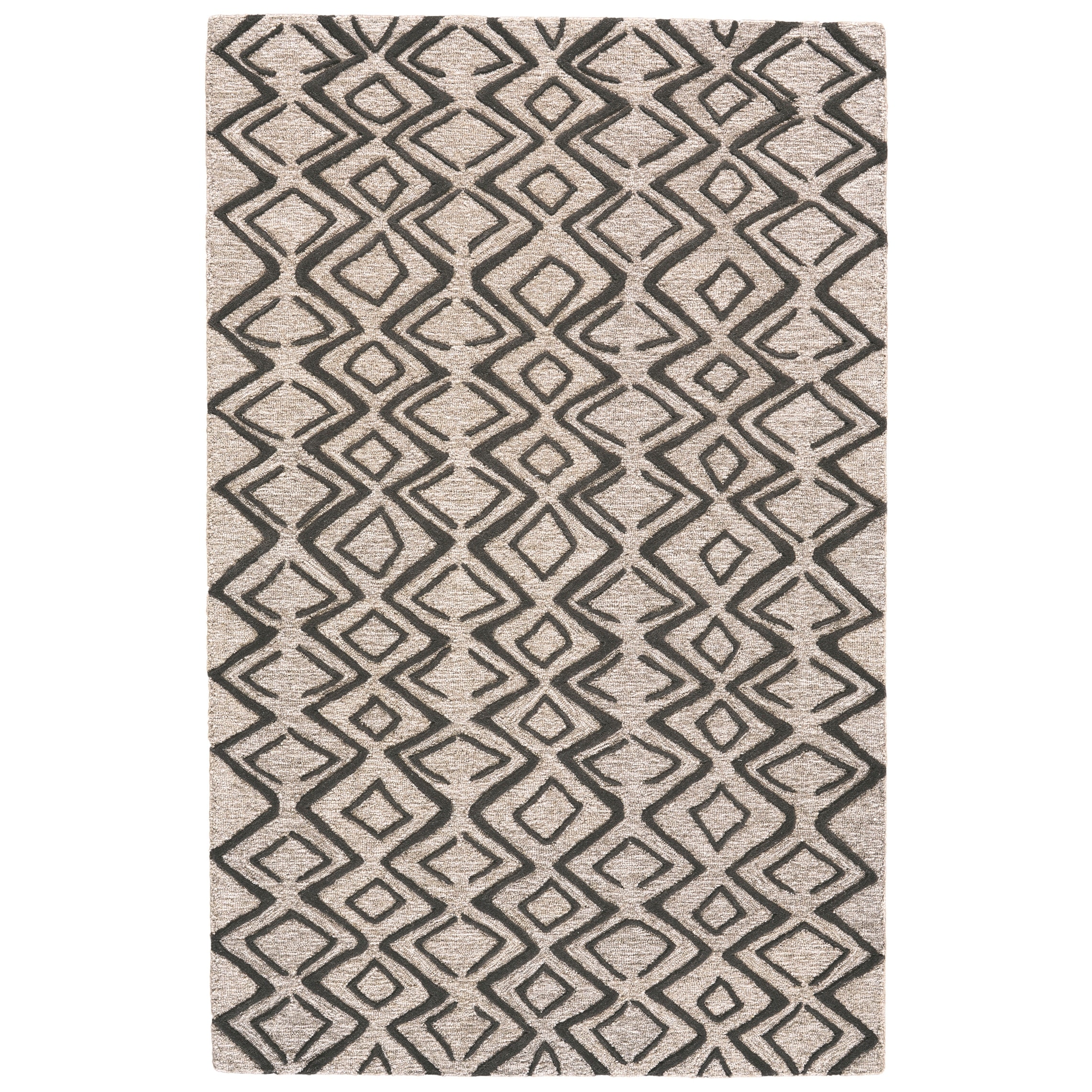 Grand Bazaar Fadden Hand Tufted Geometric Transitional Area Rug