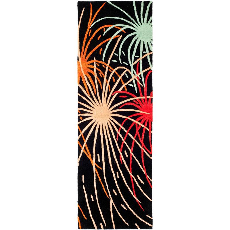 SAFAVIEH Handmade Soho Rine Fireworks N.Z. Wool Rug