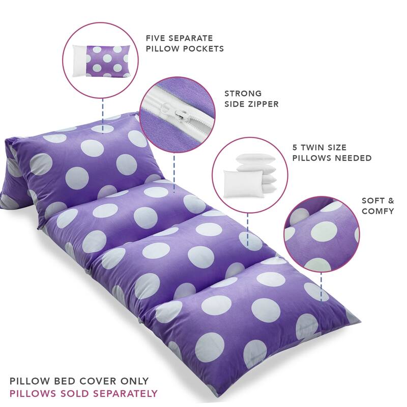 88"x26" Floor Pillow Bed Cover Nap Mat (Cover Only)
