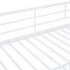 preview thumbnail 17 of 18, White Twin over Twin Size Metal Bunk Bed with Slide & Guardrails