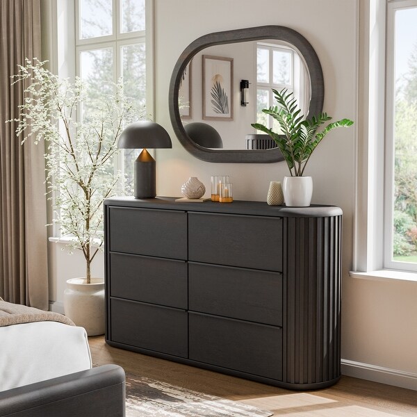 modern black dresser