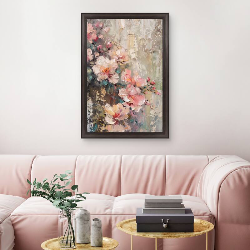 Masterpiece Art Gallery| Blushing Blooms by Petals Prints Design - Framed Canvas Print