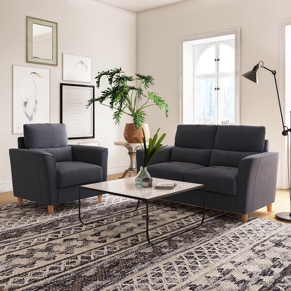 Small loveseat sale and chair set
