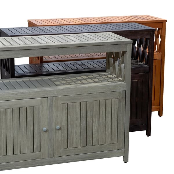 slide 2 of 22, DTY Outdoor Living Longs Peak Eucalyptus Sideboard