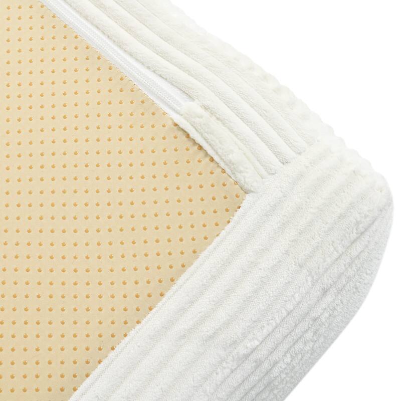 L-Shaped Modular Sectional Sofa with Chaise, Corduroy Convertible Sleeper Sofa Bed, High-Resilience Foam Compressed Sofa