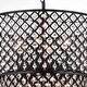 Antique Black 8-light Double Round Crystal Chandelier - Thumbnail 3