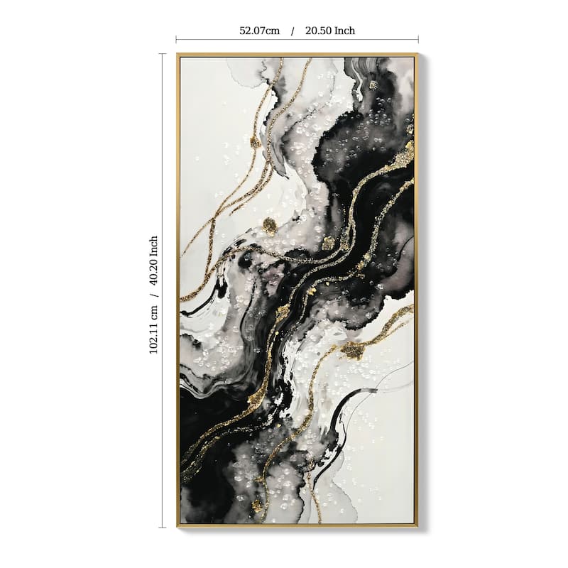 Large Framed Abstract Wall Art, Set of 2 Minimalist Canvas Prints Paintings Artwork for Walls Hallway Office