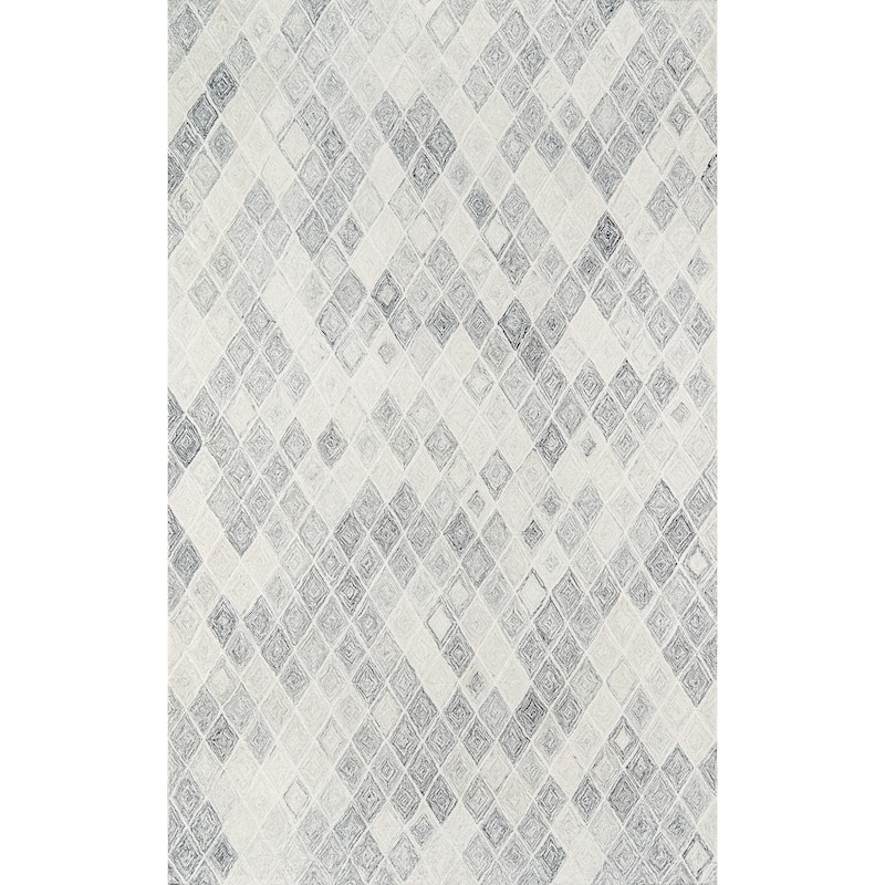 Momeni Cortland Hand Tufted Wool Contemporary Geometric Area Rug - 3' x 5' - Rectangle