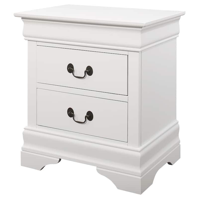 Louis Philippe Traditional 2-drawer Nightstand