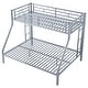 preview thumbnail 23 of 25, Twin XL over Queen Metal Bunk Bed with Ladder