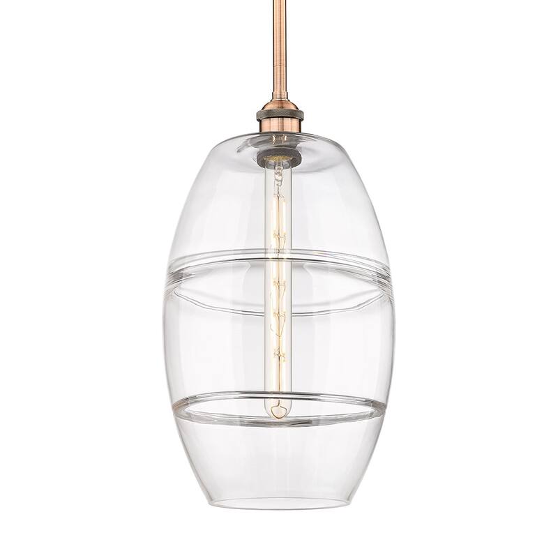 Innovations Lighting 616-1S 18 10 Vaz Pendant Vaz 10" Wide Mini - Antique Copper / Clear