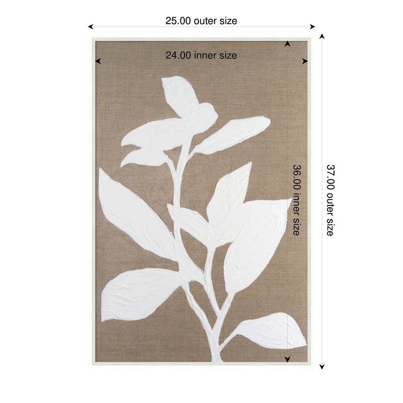 Amanti Art Framed Fabric Pinboard Frosted Linen Floral I by Vanna Lam Printed Bulletin Board - Board Size 24 x 36