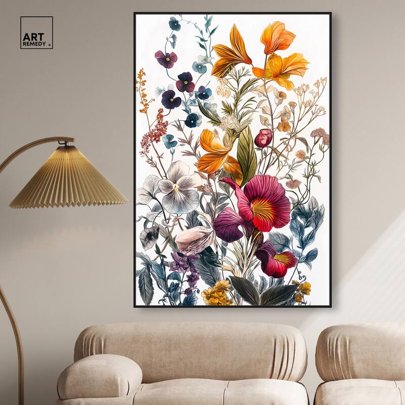 Iris Indigo II Canvas by Art Remedy