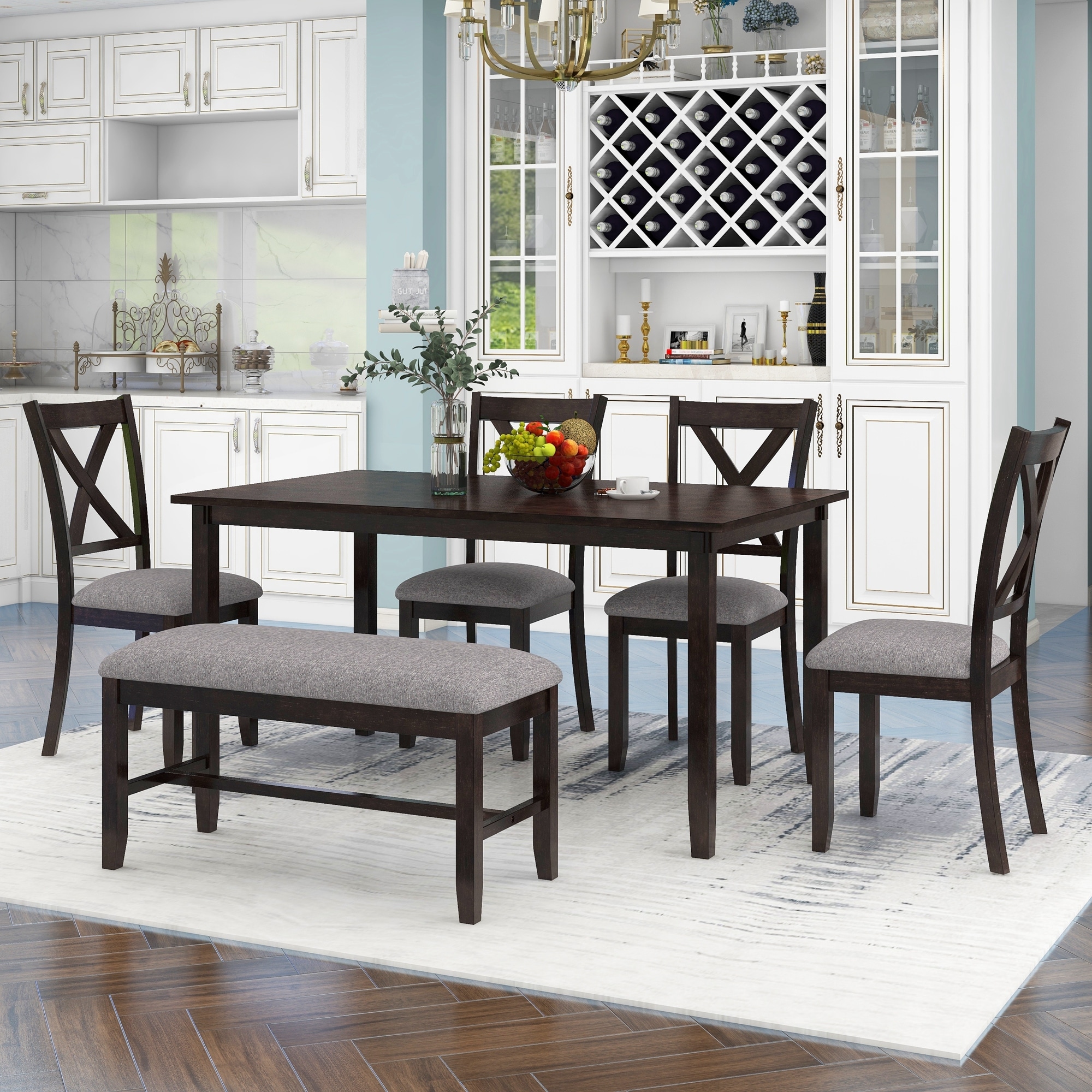 Black table clearance bench seat