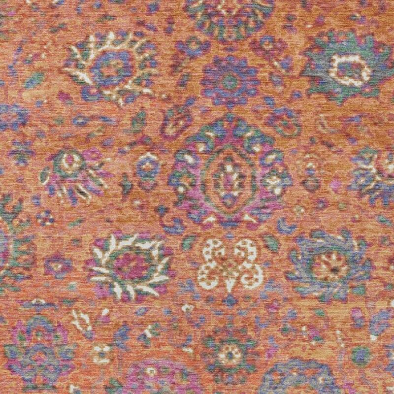 HomeRoots Floral Traditional Rectangle Outdoor Rug