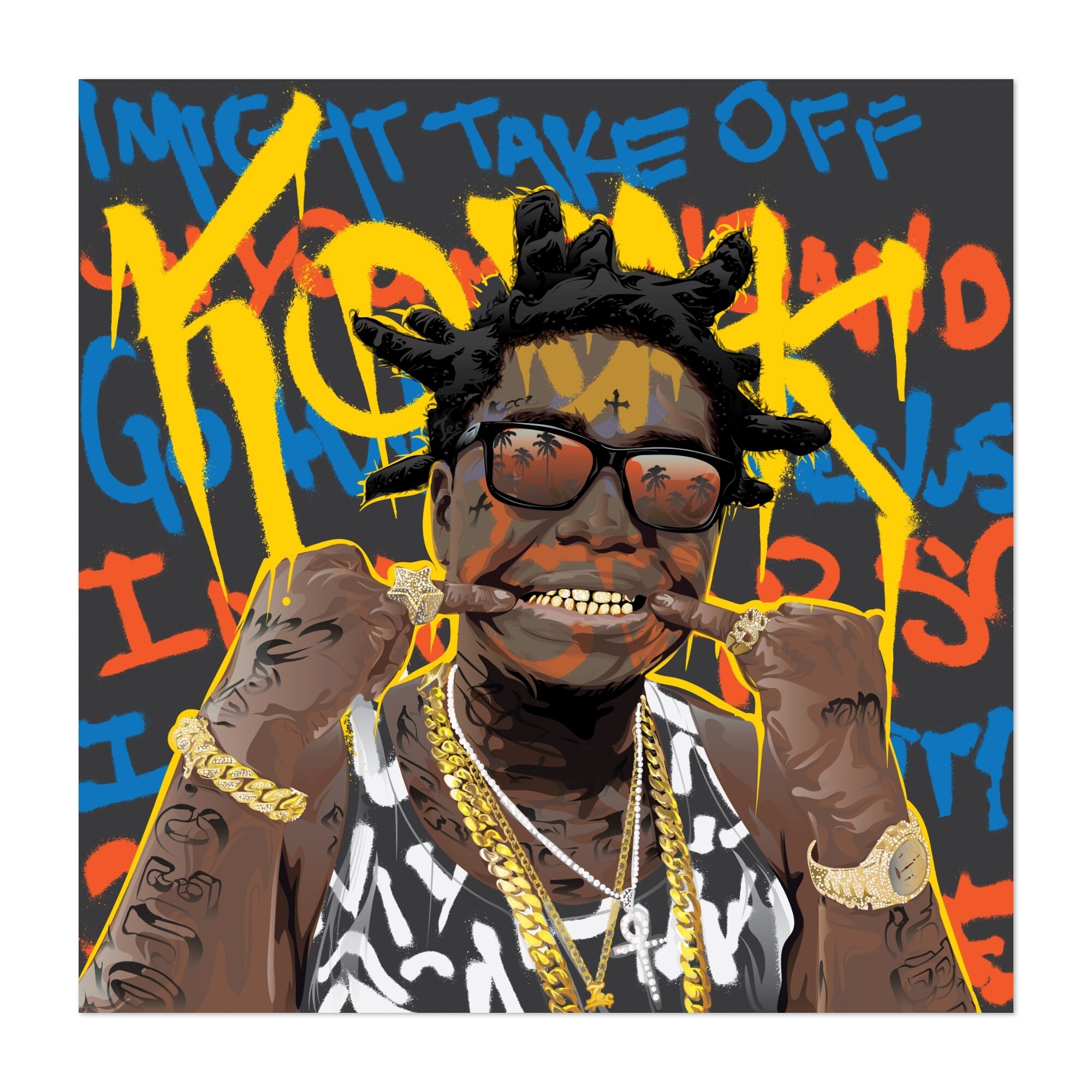 Rap Hip Hop Digital Kodak Tecnificent Unframed Wall Art Print Poster Overstock 31230954