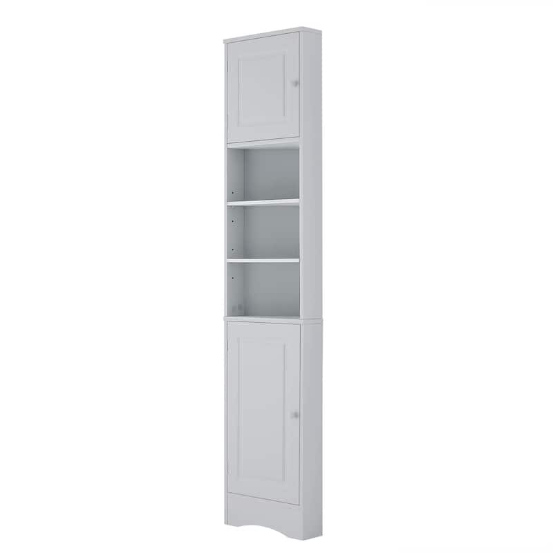 Corner Cabinet for Bathroom - Bathroom Storage Cabinet with Adjustable Shelves