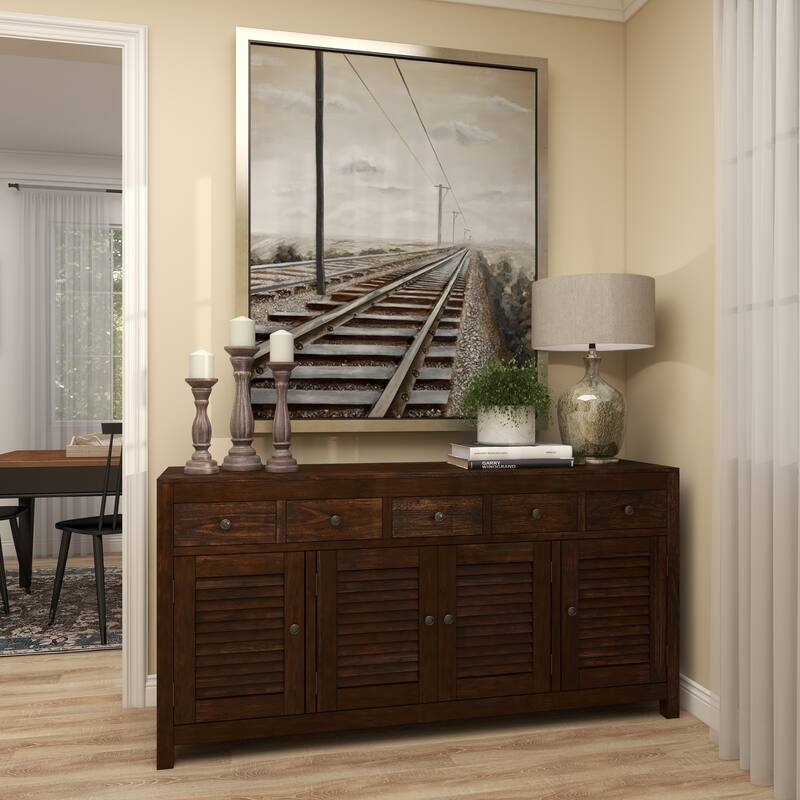 Gray, Green, Brown or Blue Wooden Distressed Turned Decorative Candle Holder (Set of 3)