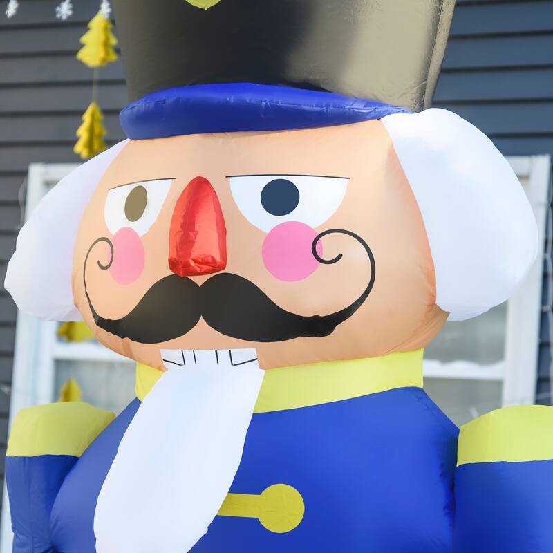 HOMCOM Giant Nutcracker Decoration, Christmas Nutcracker, Large Christmas Decoration