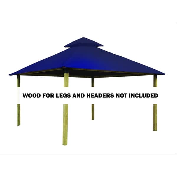 12 Ft Sq Acacia Gazebo Roof Framing And Mounting Kit Overstock