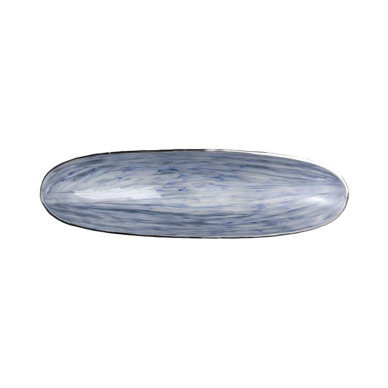 Coastal Metal Bowls with Modern Sculptural Design (Set of 2) - 23" x 7" x 5"