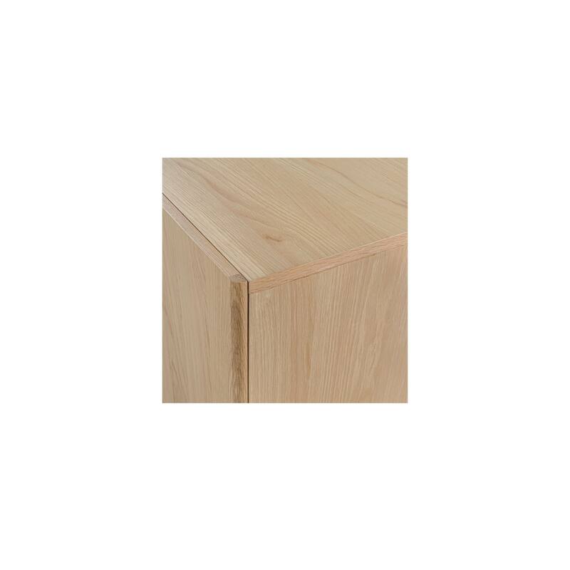Title: NADAAL STUDIOS Thornefield Sideboard, Minimalist Solid Oak with Rounded Edges, Natural