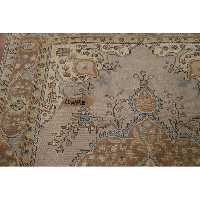 Tabriz Persian Area Rug Hand-Knotted Bedroom Wool Carpet - 6'6"x 9'5"