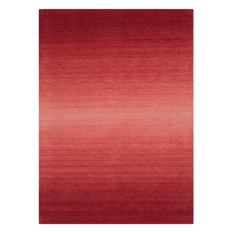ECARPETGALLERY Hand Loomed Kashkuli Gabbeh Red Wool Rug - 5'7 x 7'10